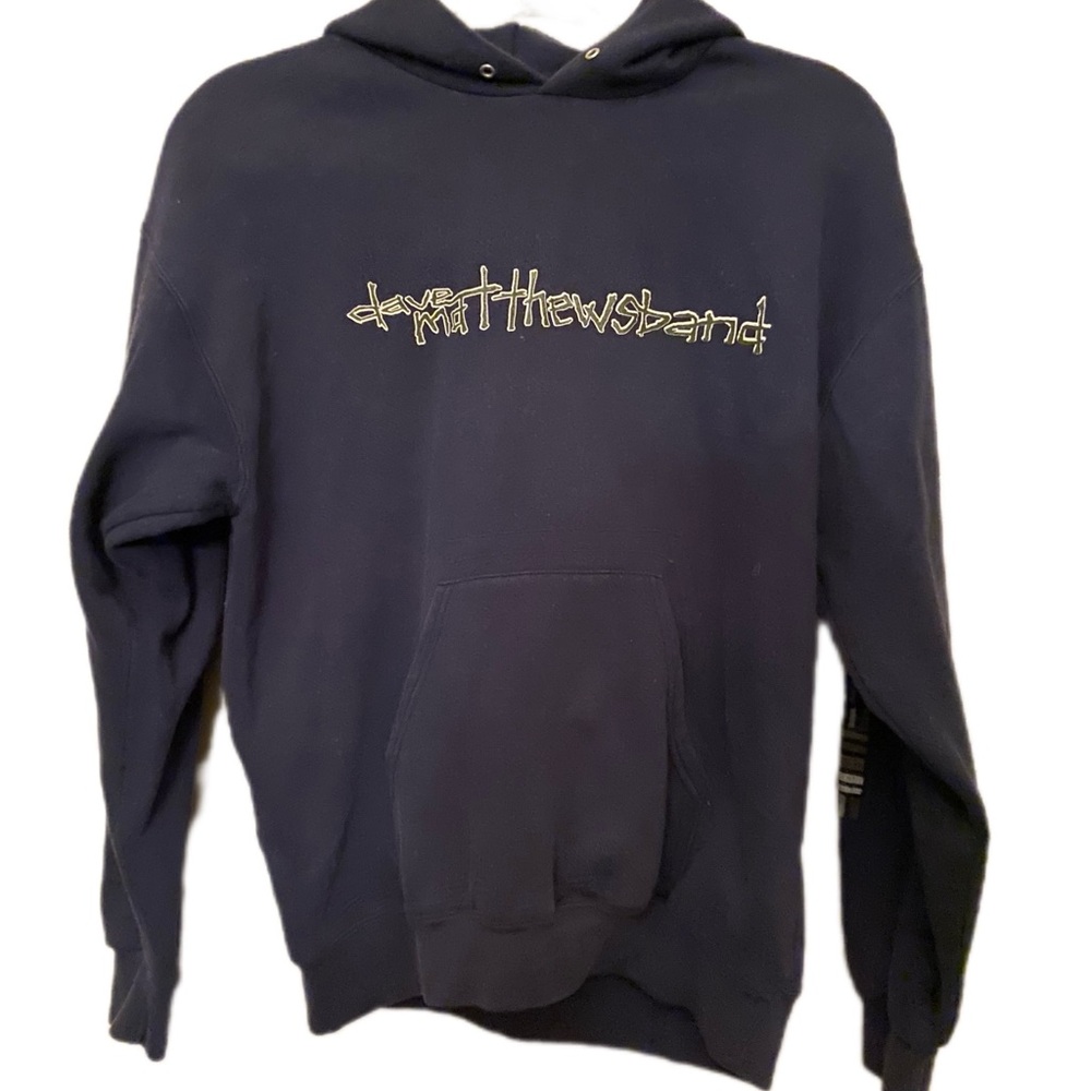 Rare Vintage 90’s  Dave Matthew’s Band Lee Blue Pullover Hoodie Sweatshirt